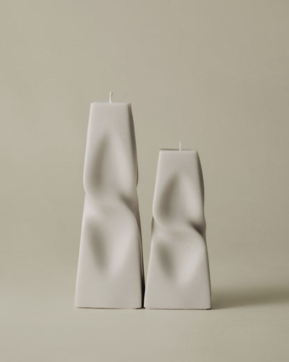 Twisted Pyramid Candle