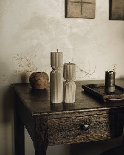 Hourglass Pillar Candle