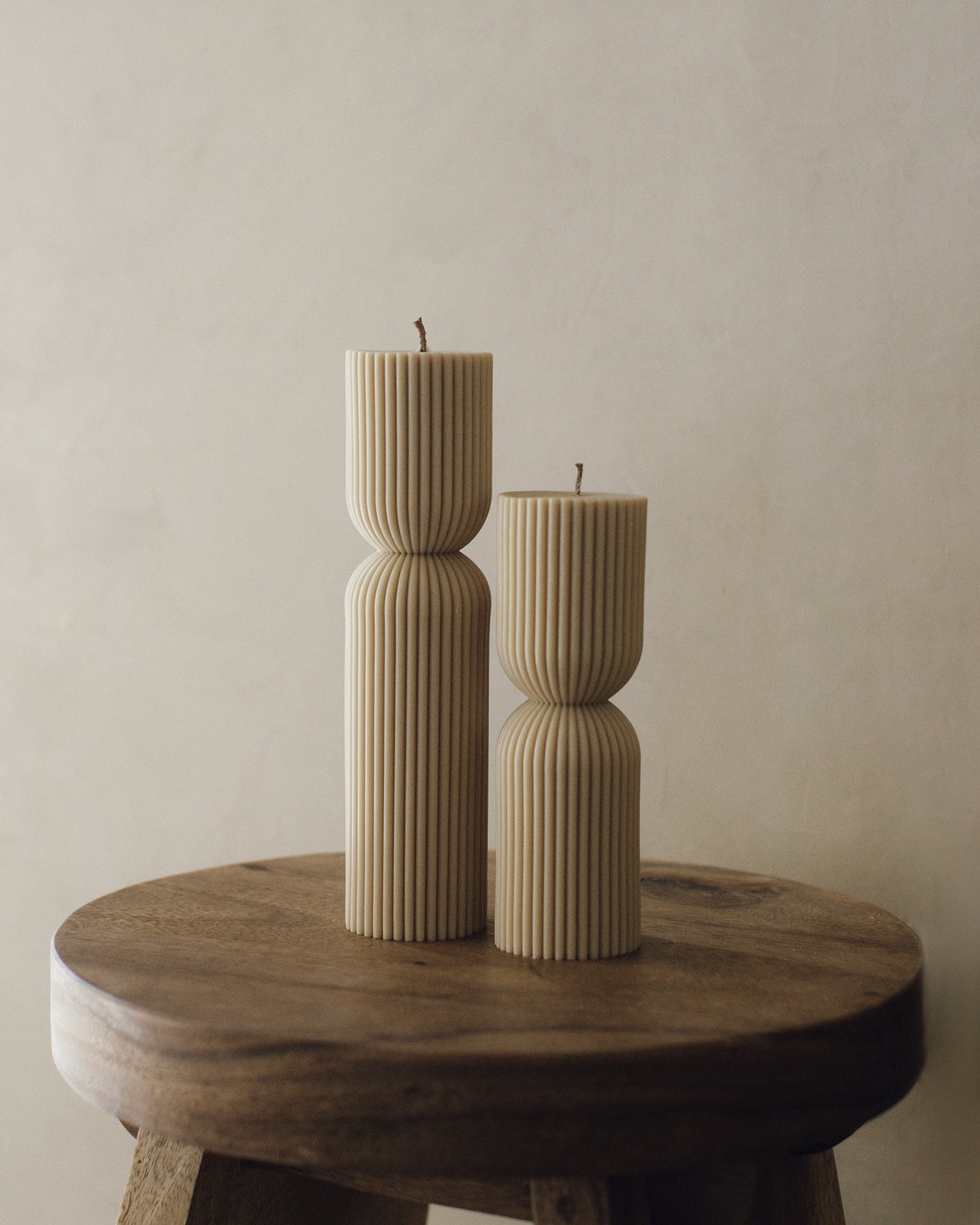Hourglass Pillar Candle