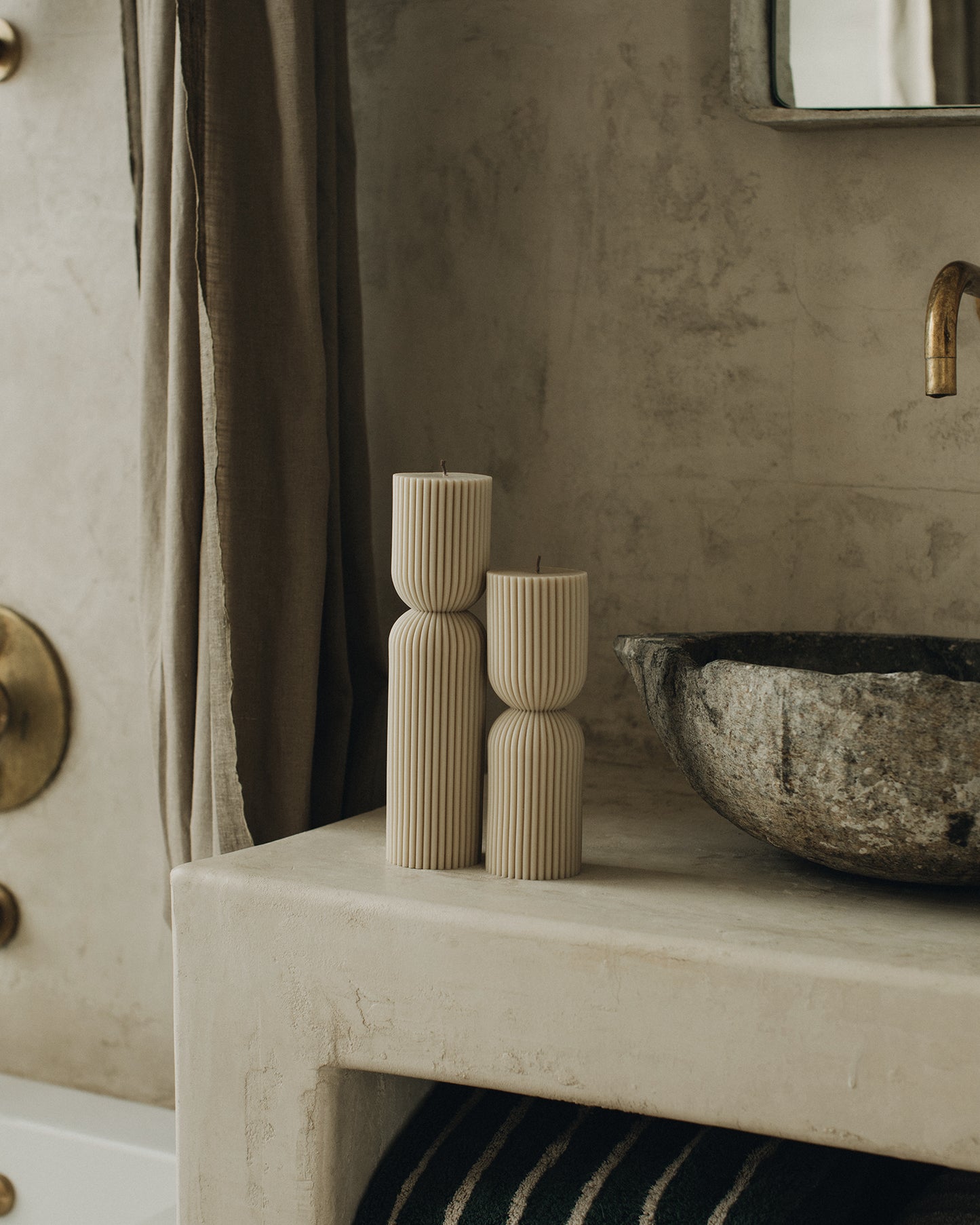 Hourglass Pillar Candle