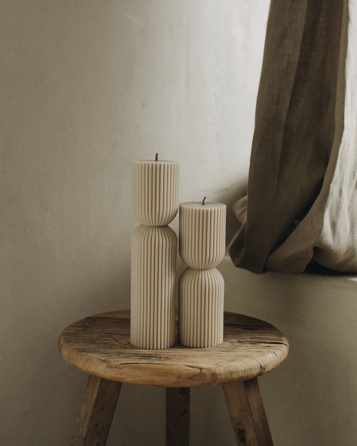 Hourglass Pillar Candle