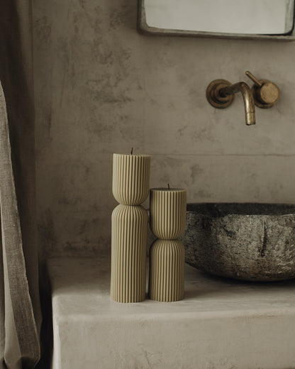 Hourglass Pillar Candle