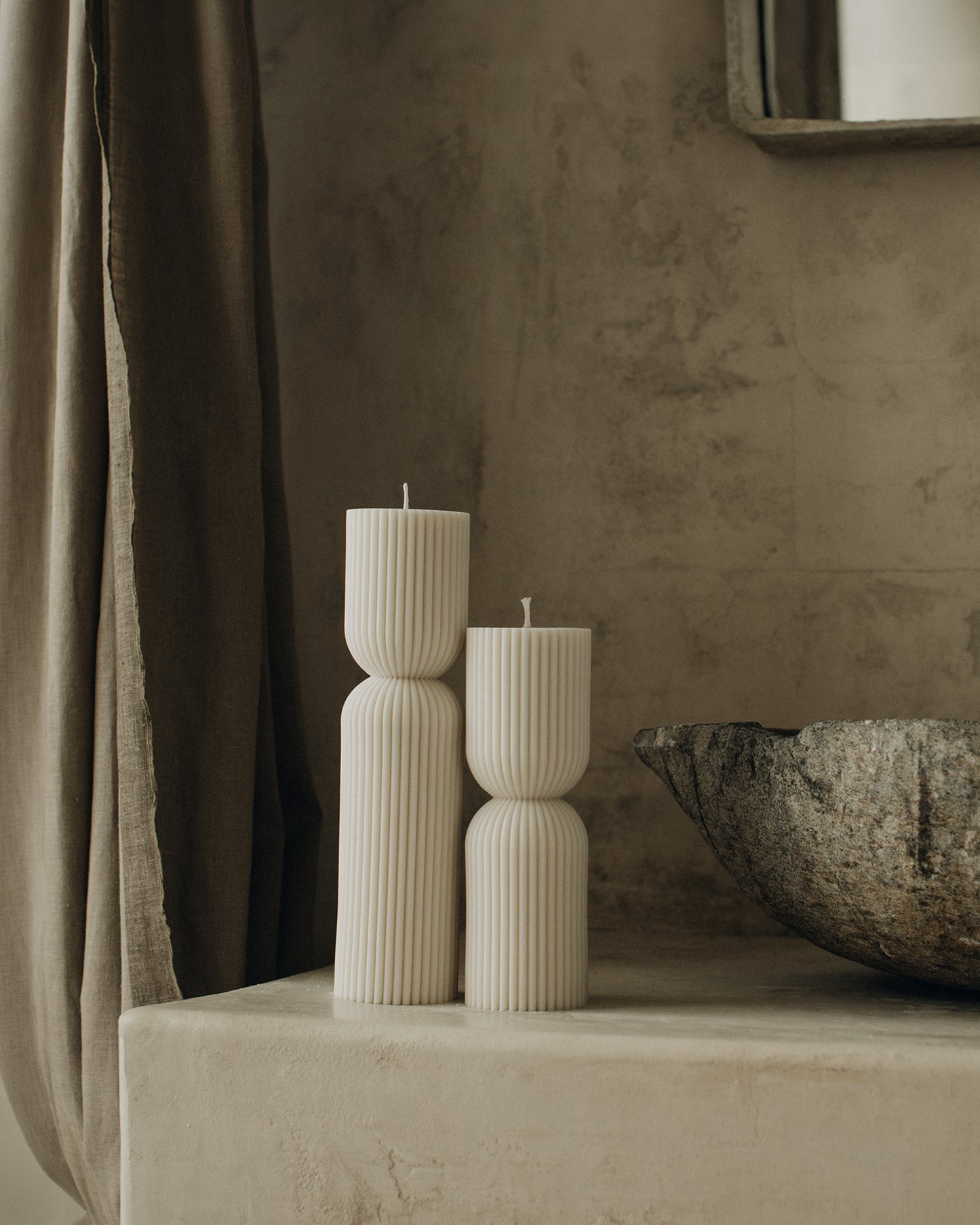Hourglass Pillar Candle