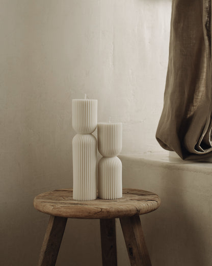 Hourglass Pillar Candle