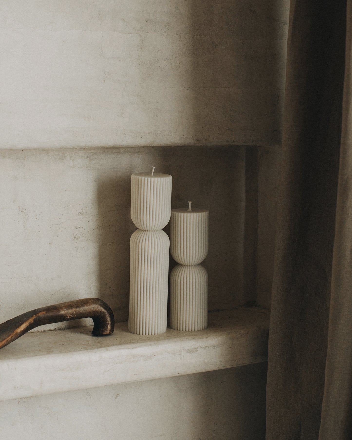 Hourglass Pillar Candle