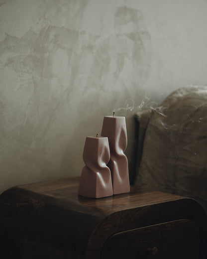Twisted Pyramid Candle