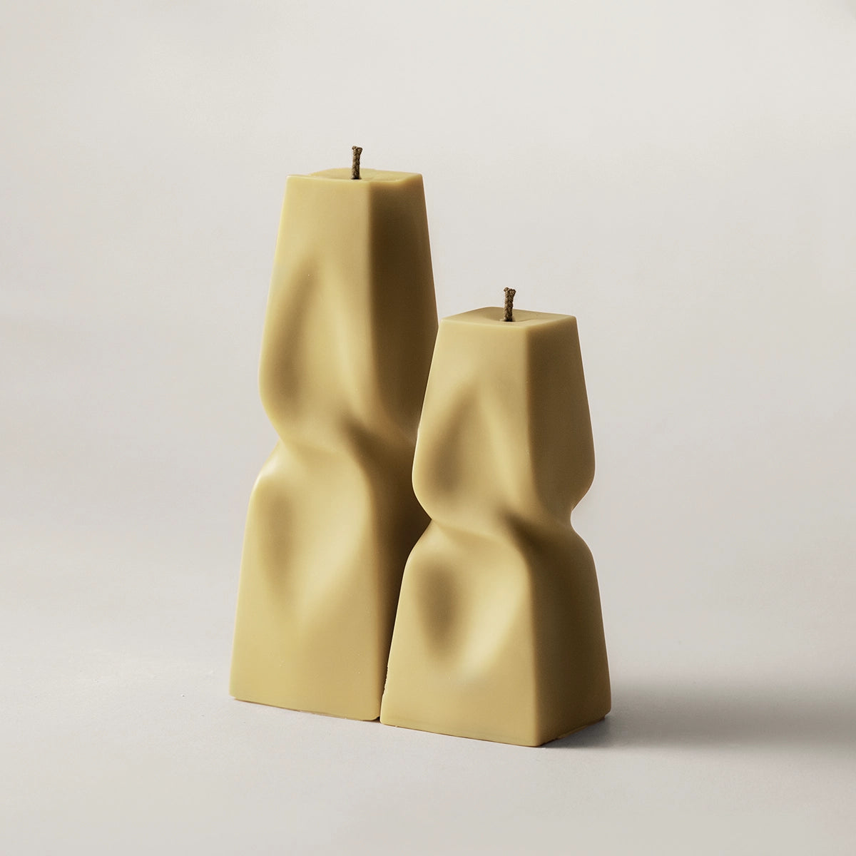 Twisted Pyramid Candle