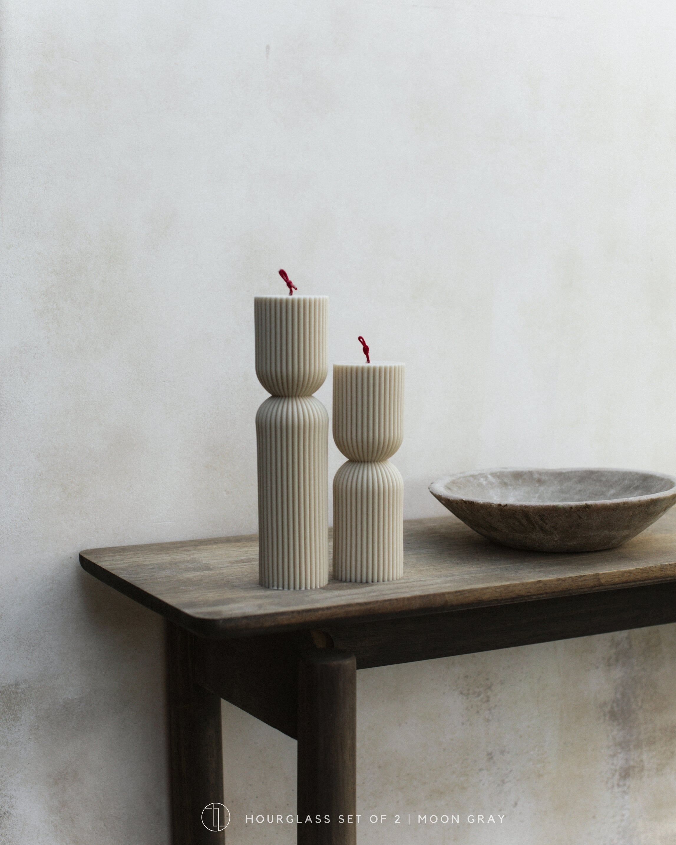 Hourglass Pillar Candle