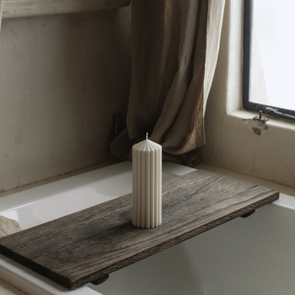 Handmade Peak sculptural candle detail showing premium soy wax texture and natural cotton wick from Los Angeles