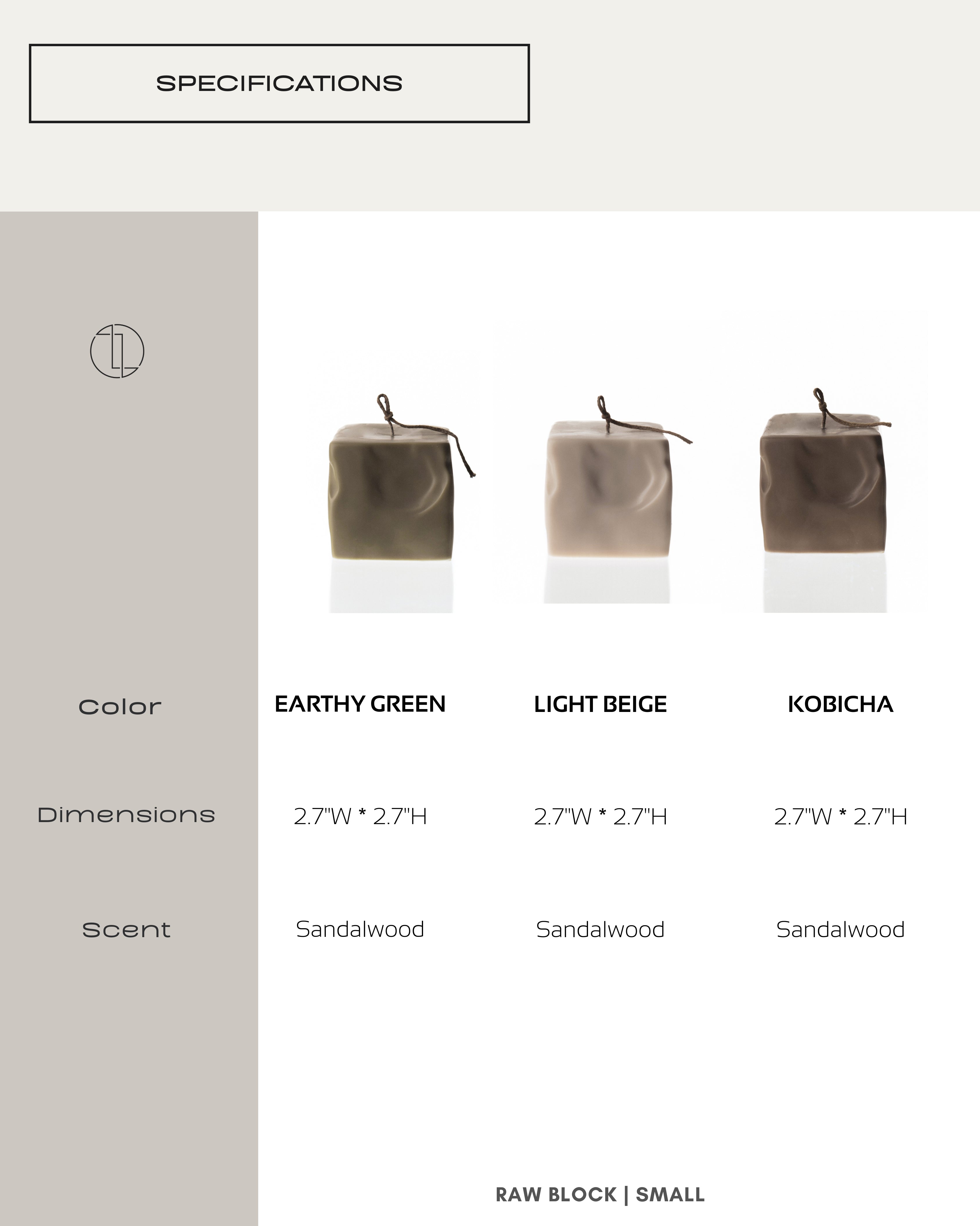 Raw Block Candle
